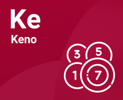 Keno lottery game tile