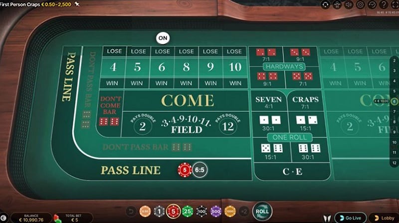 First Person Craps